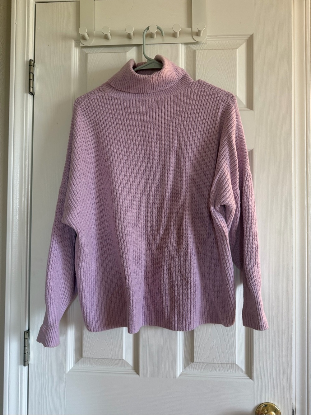 Lovers + Friends Soft Lilac Turtleneck Sweater